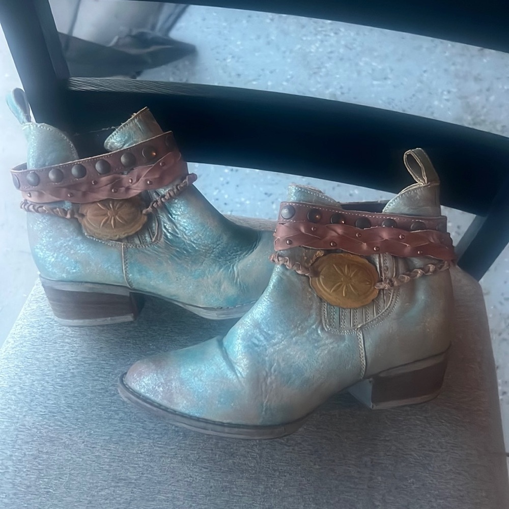 Corral Turquoise Booties